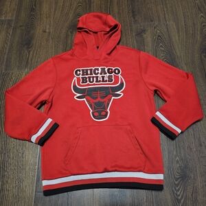 Chicago Bulls Kids NBA Hoodie Sweatshirt M 10/12 Red Black